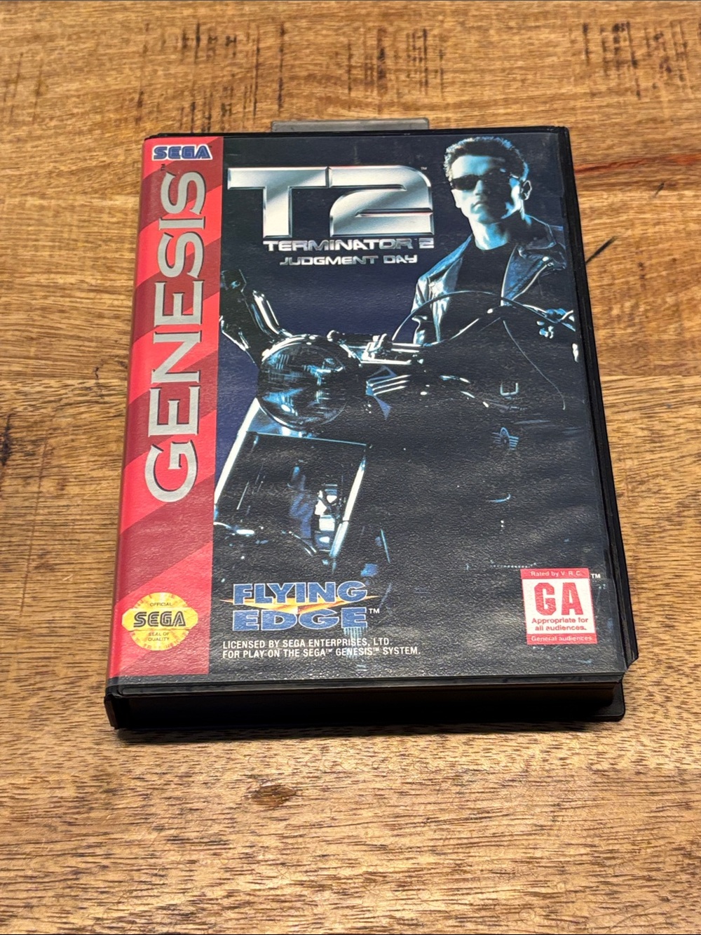T2 Terminator 2 Sega Genesis Case And Game (No Manual) TESTED